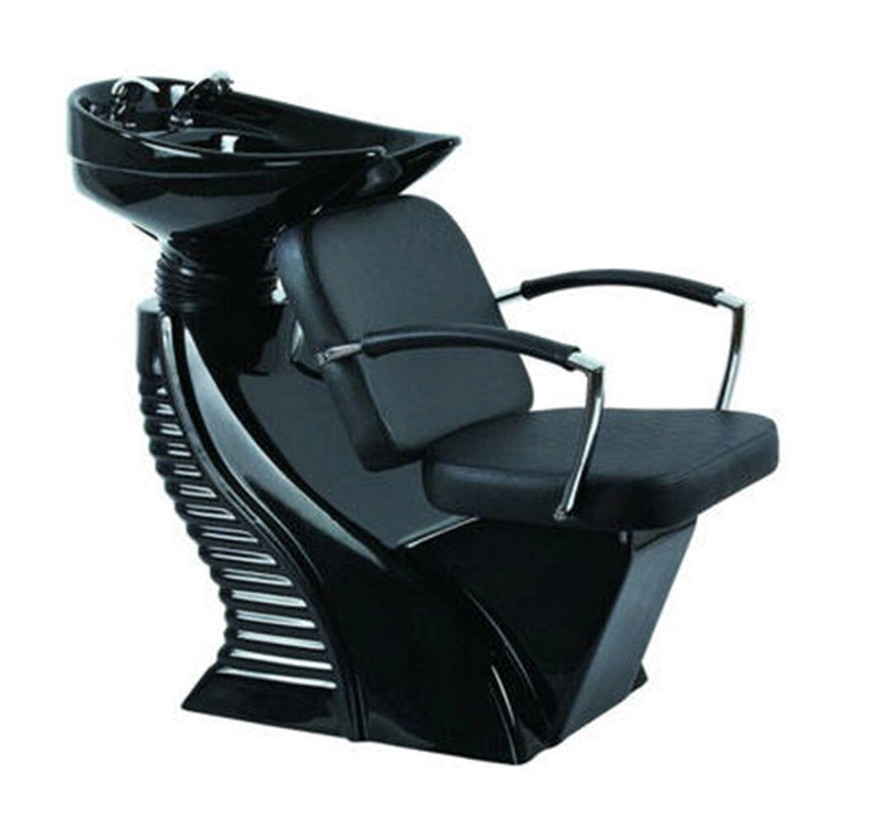 Factory Salon Furniture PU Leather Black Hair Washing Shampoo Chair & Bed